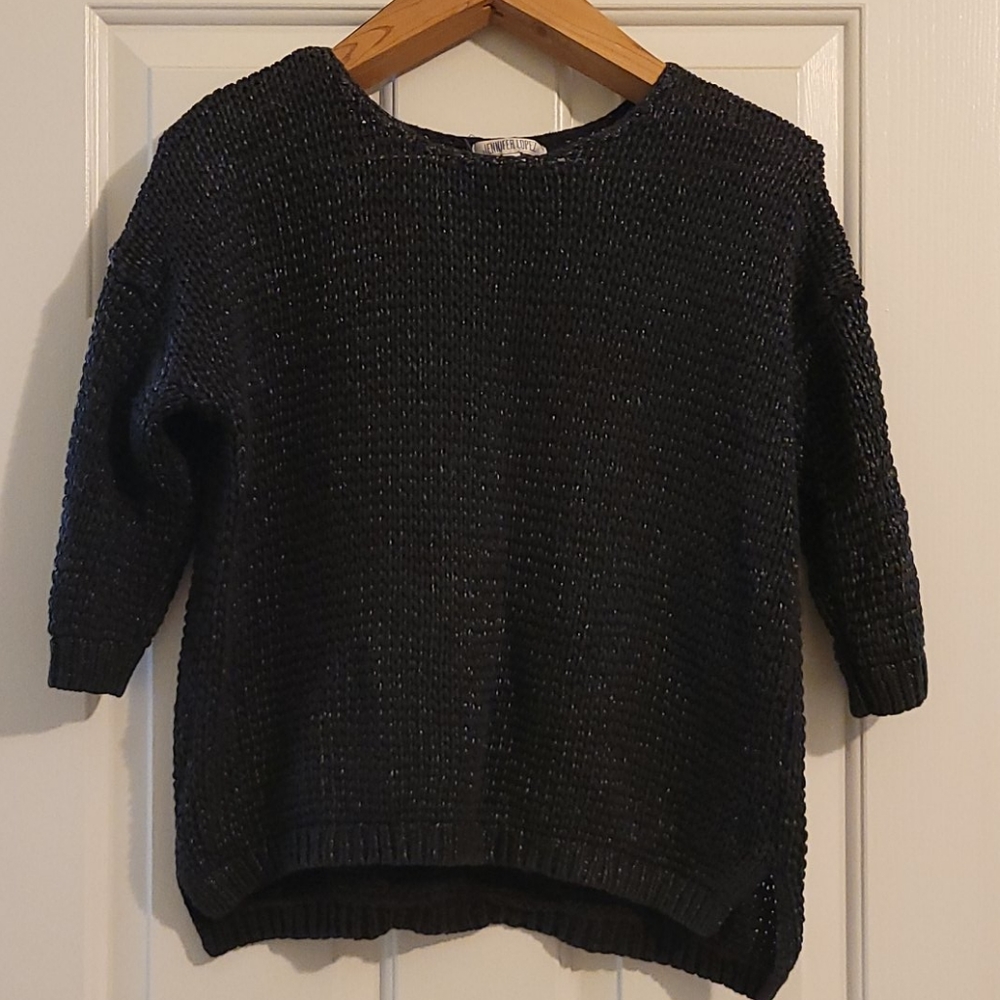 Jennifer Lopez faux chain mail sweater